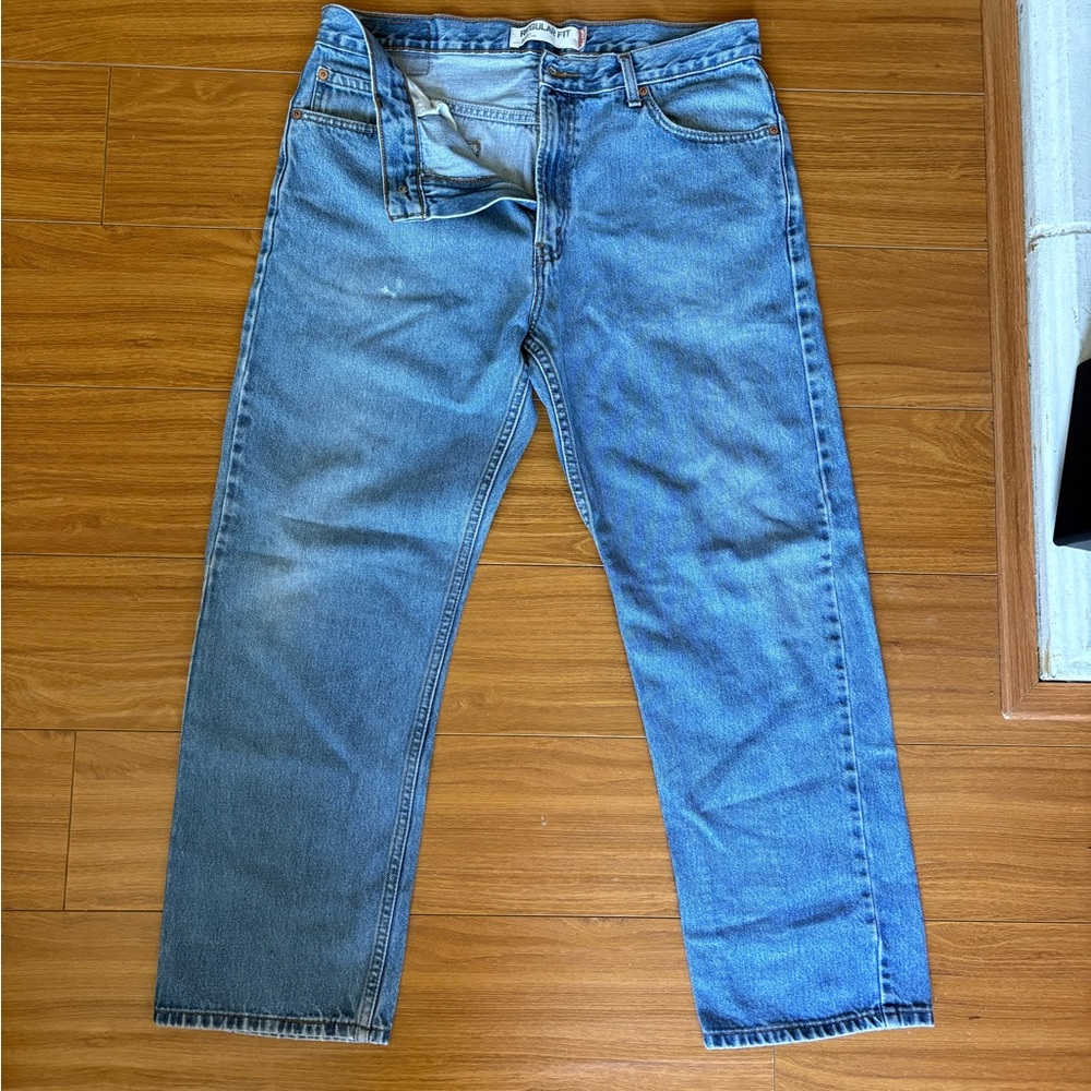 Levi's Men's 505 Blue Jeans Relaxed Fit